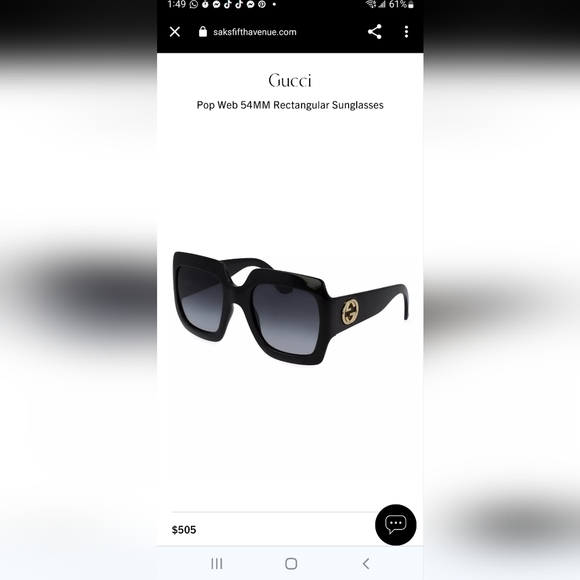 Gucci  Sunglasses, Brand New, Overside - Picture 10 of 10